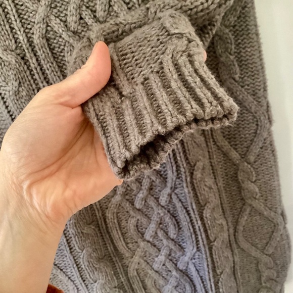 Moda International Women’s XS Wool Blend Cable Knit Pullover Sweater Dress Y2K - Picture 10 of 13